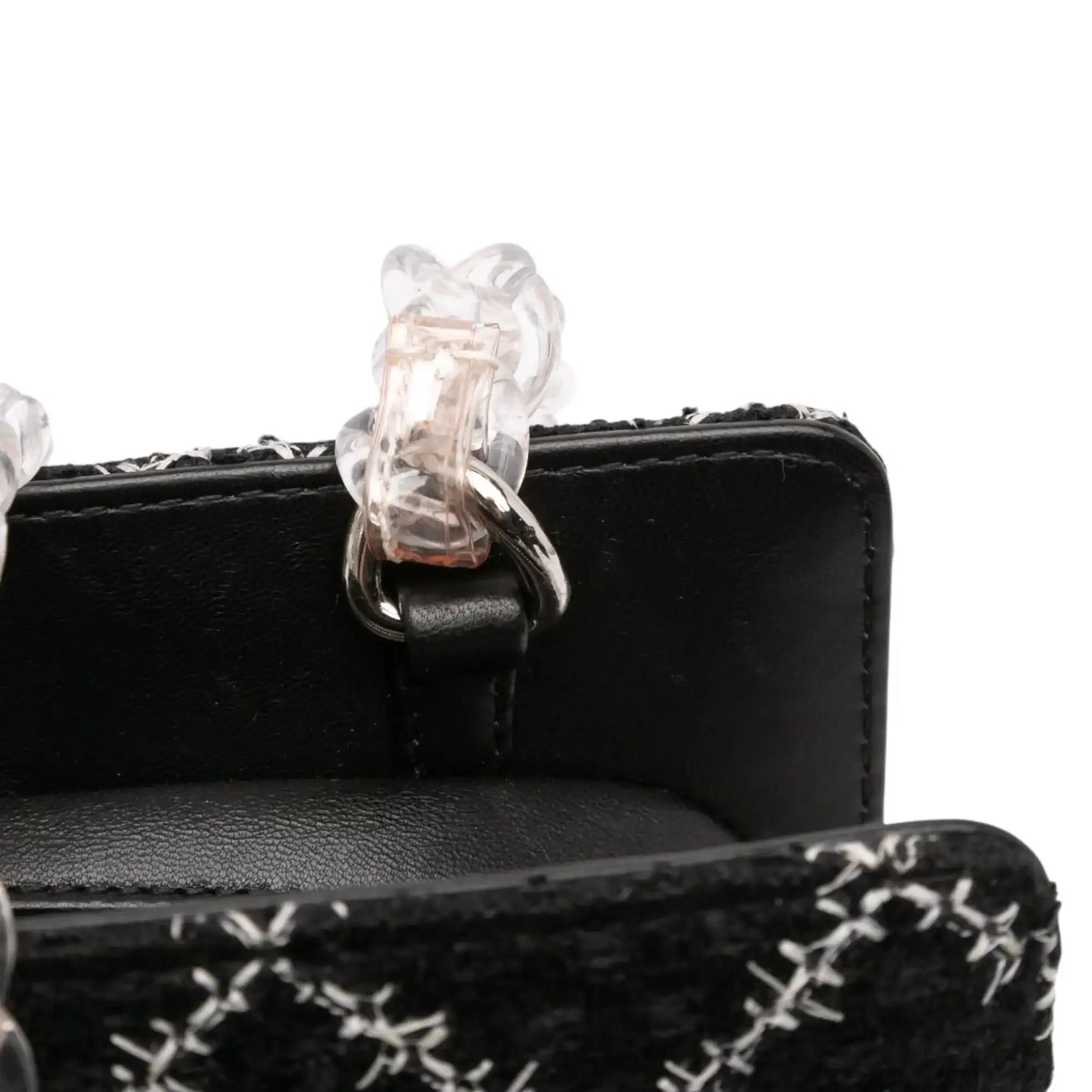 Chanel Tweed and Resin Zipped Chain Shopping Bag