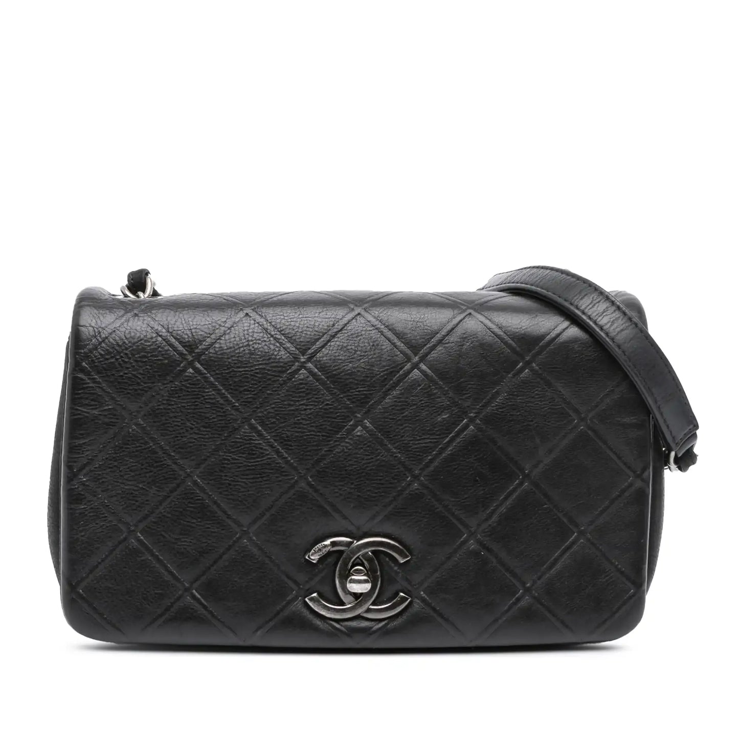 Chanel Small Diamond Embossed Calfskin New Chic Flap
