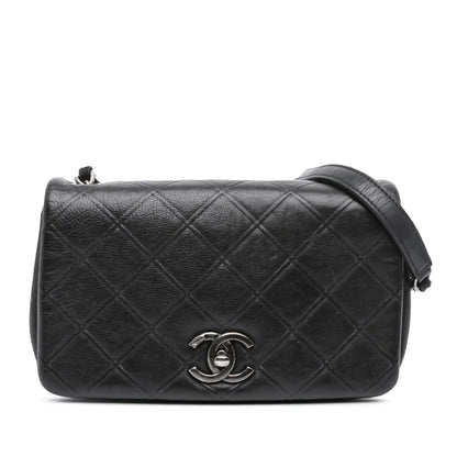 Chanel Small Diamond Embossed Calfskin New Chic Flap