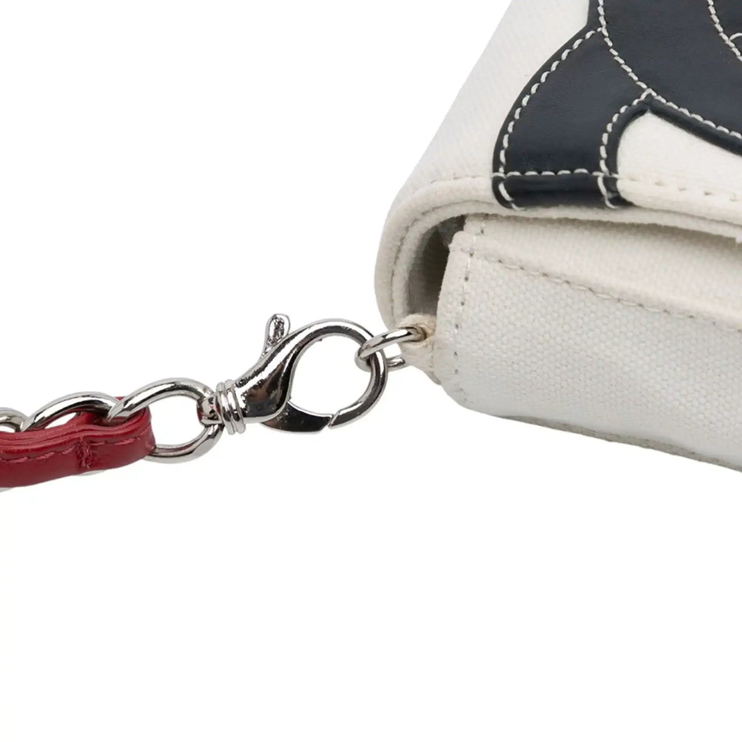 Chanel CC Canvas and Metallic Lambskin No. 5 Chain Flap