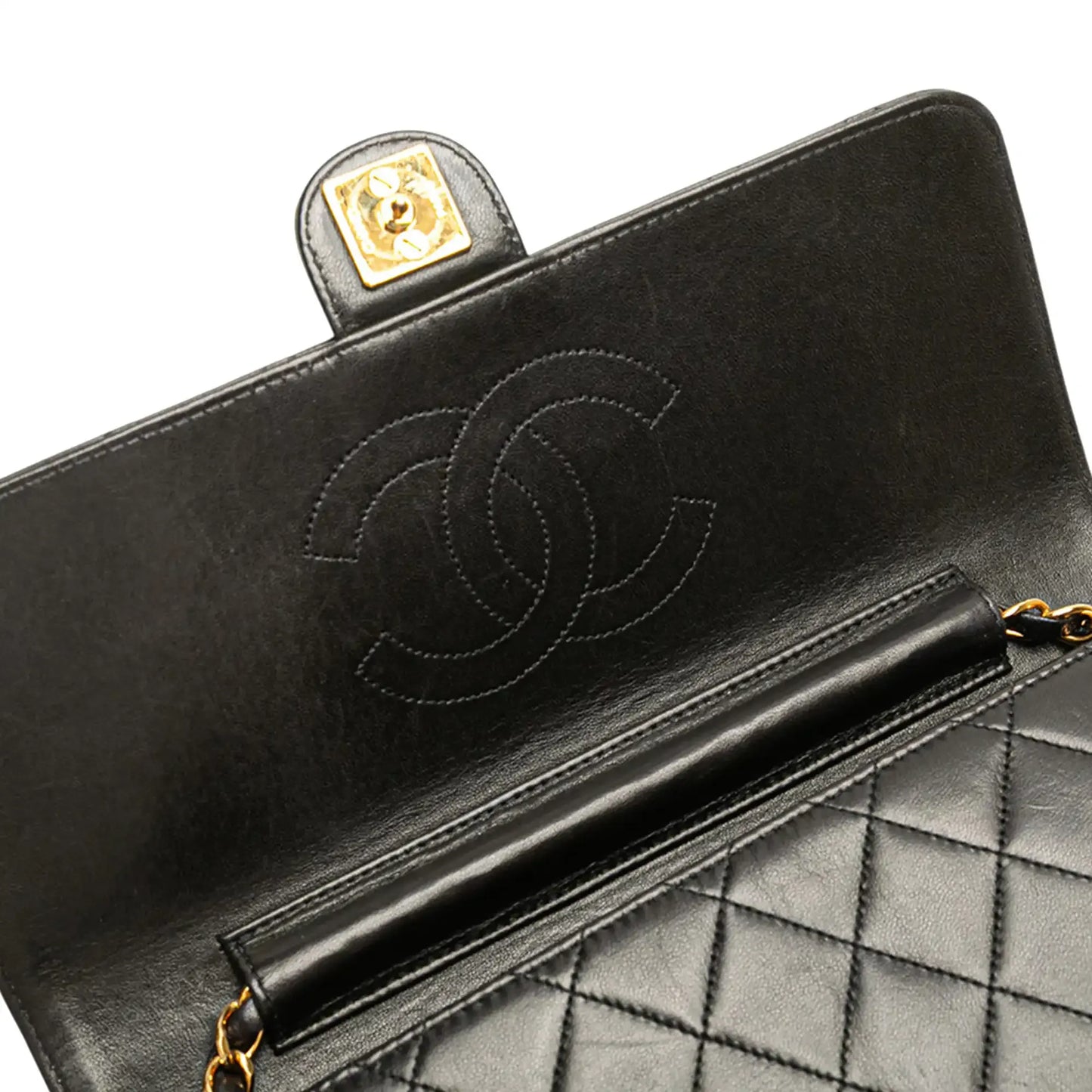 Chanel Medium CC Quilted Lambskin Single Flap