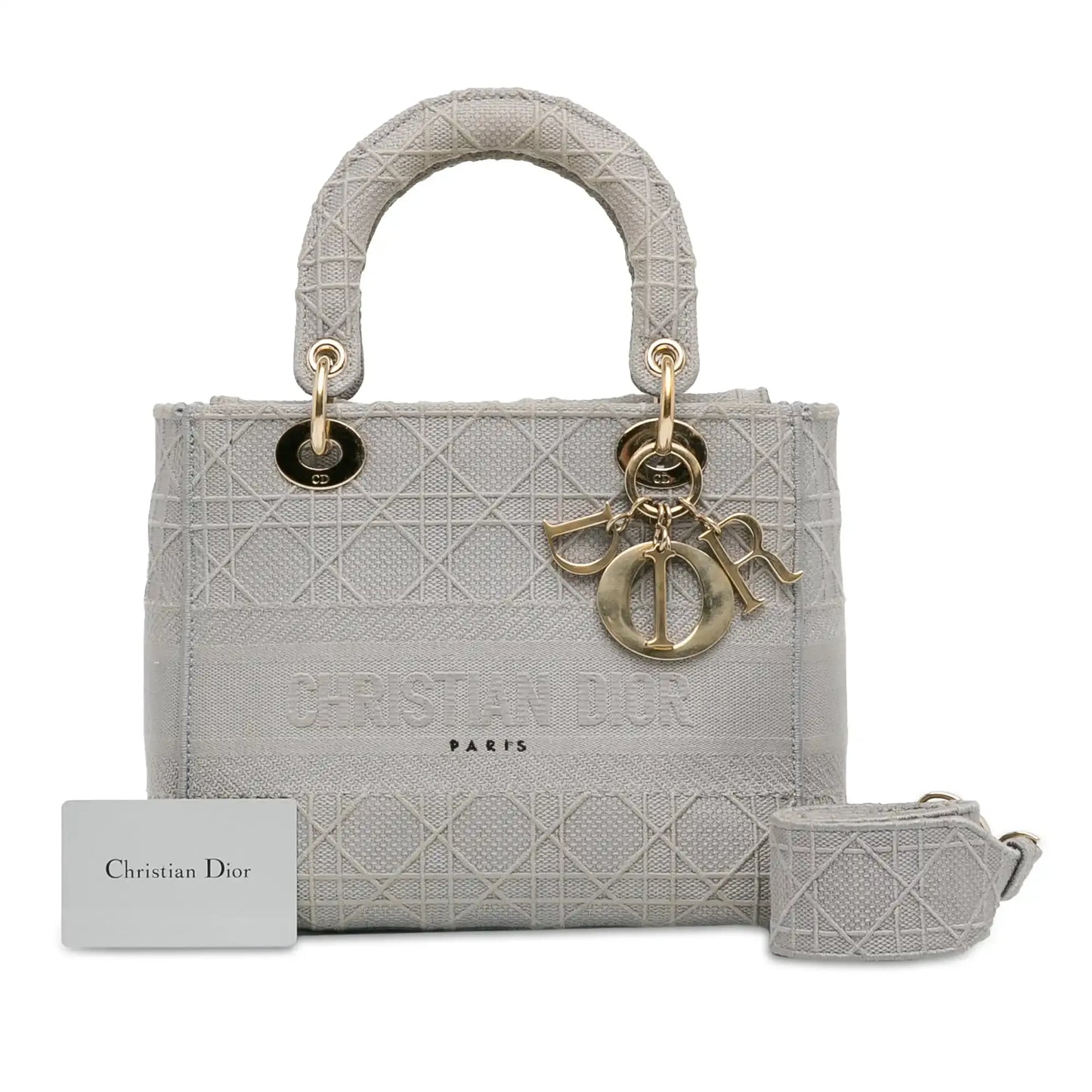 Dior Medium Canvas Cannage Lady D Lite