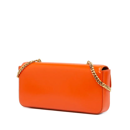 Celine Smooth Calfskin Triomphe Chain Shoulder Bag