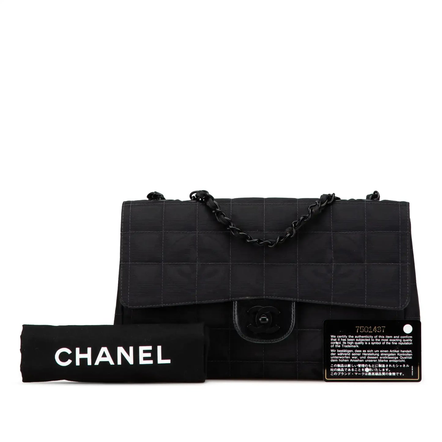 Chanel New Travel Line Medium Nylon Single Flap