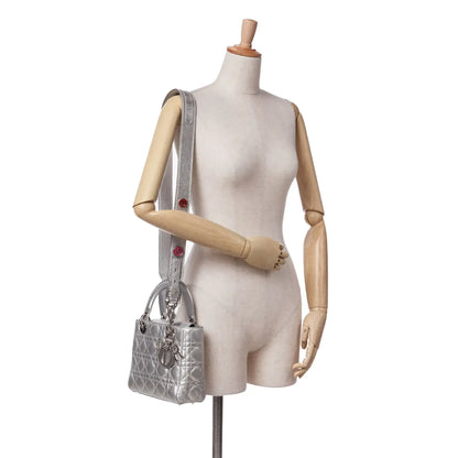 Dior Small Metallic Grained Calfskin Cannage My ABCDior Lady Dior