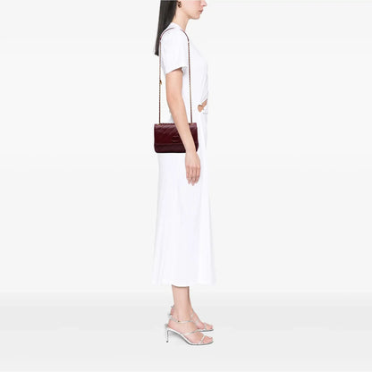 Chanel Diagonal Quilted Lambskin CC Signature Flap