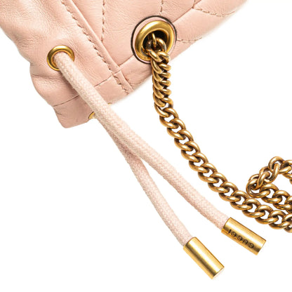 Gucci Small GG Marmont Leather Matelasse Bucket Bag