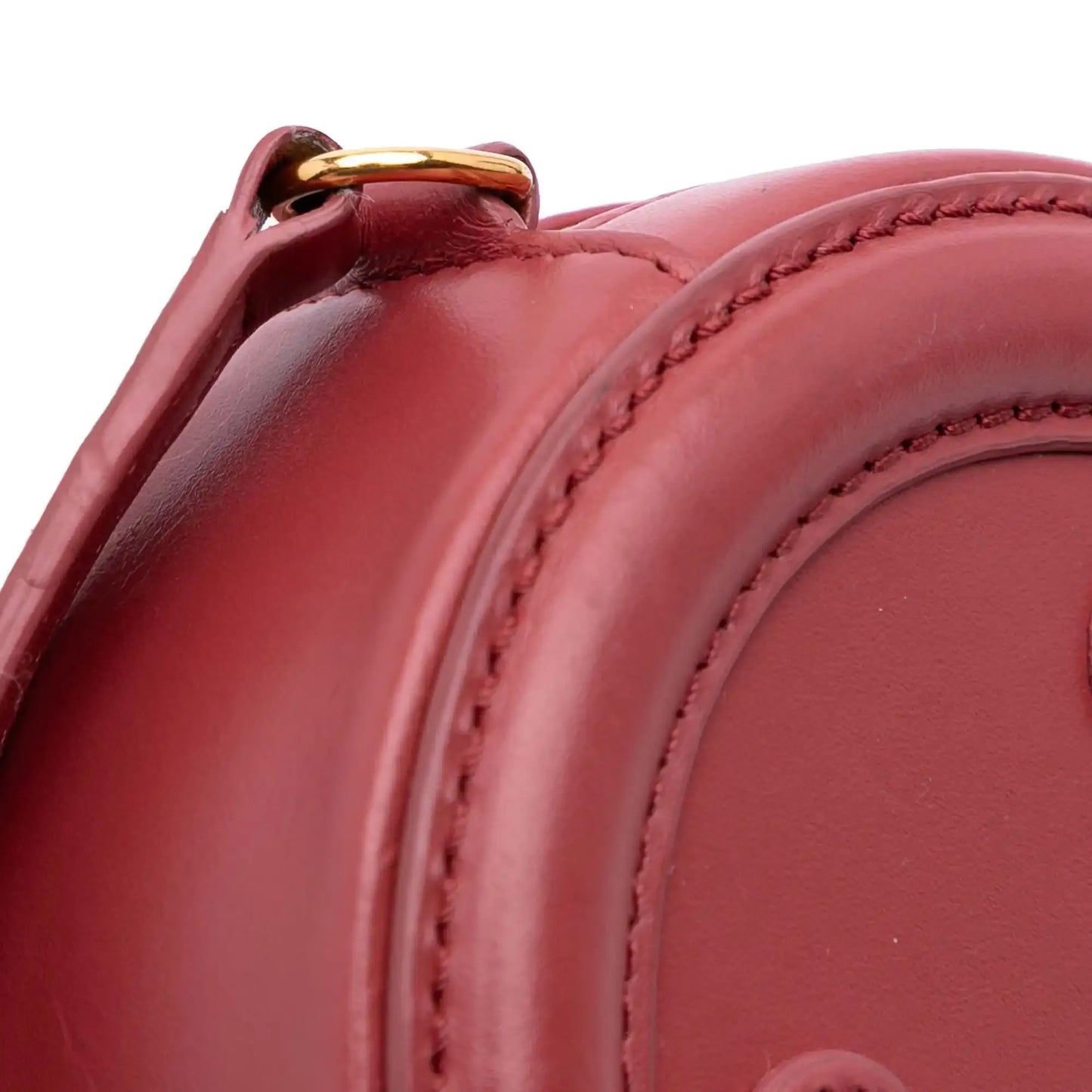 Celine Small Calfskin Cuir Triomphe Oval Crossbody