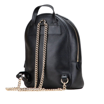 Gucci Pebbled Calfskin Soho Chain Backpack
