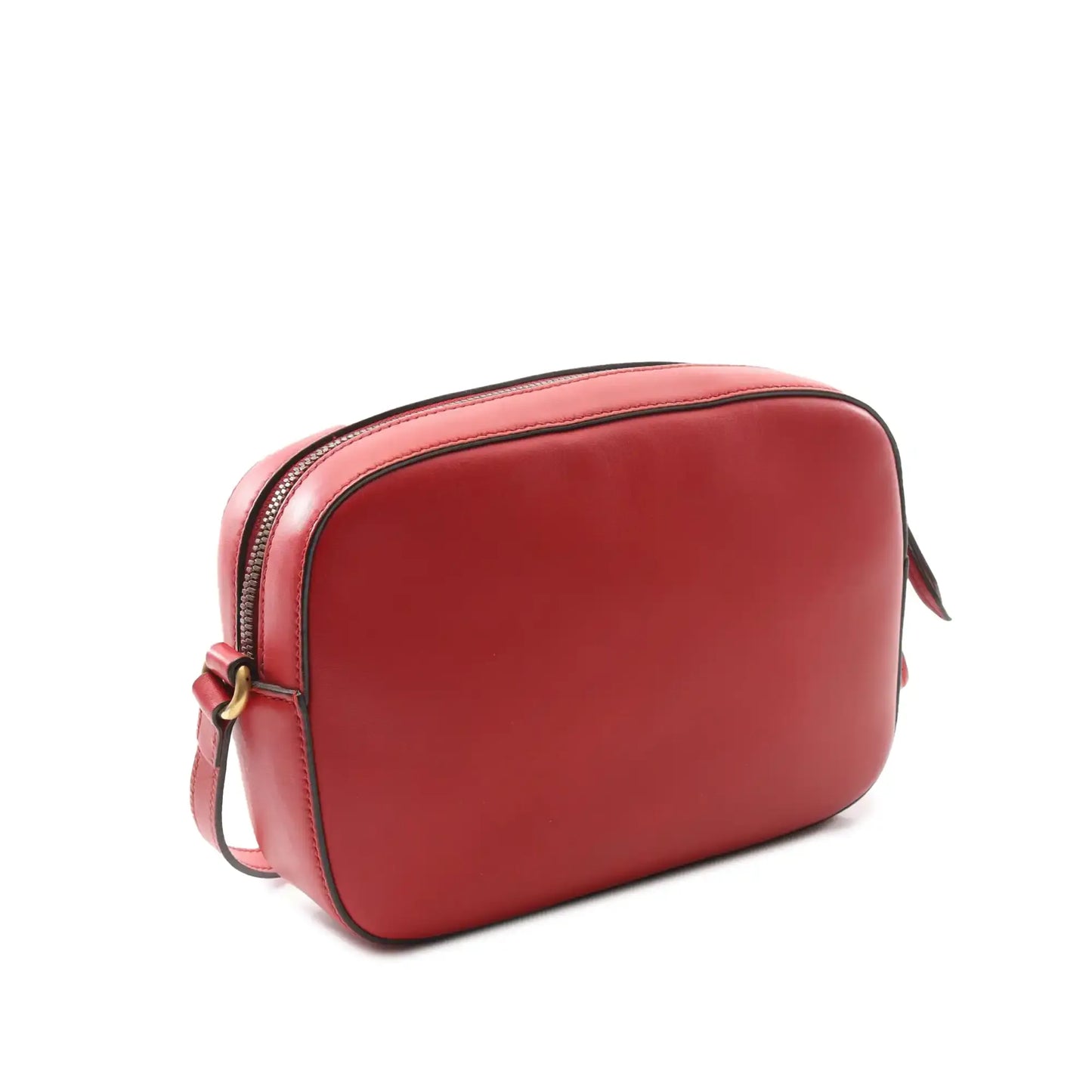 Gucci Calfskin Web Webby Bee Camera Bag