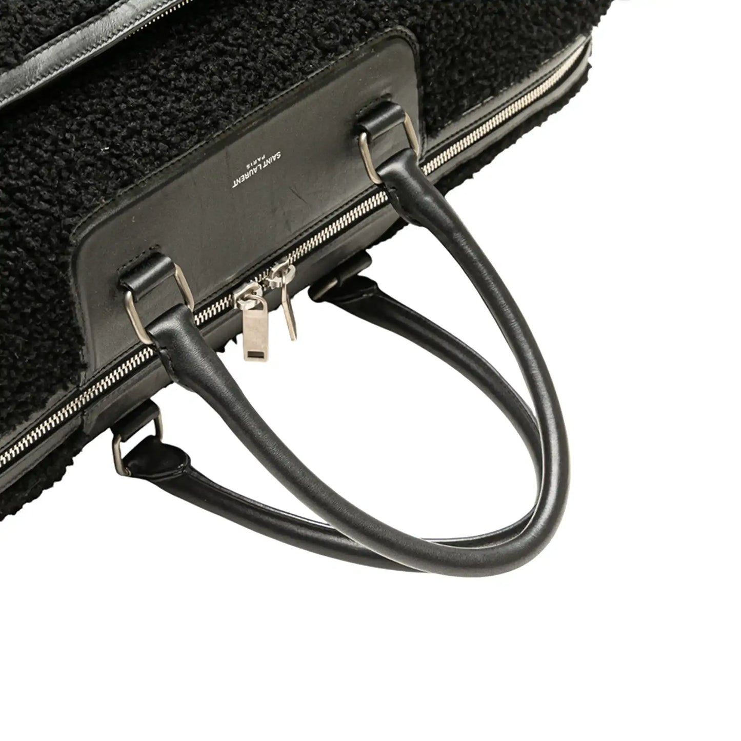 Saint Laurent Shearling Travel Bag