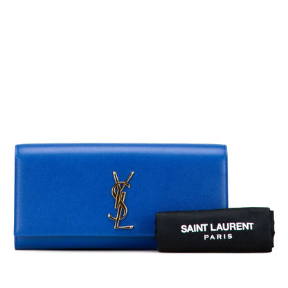 Saint Laurent Grain de Poudre Monogram Cassandre Clutch