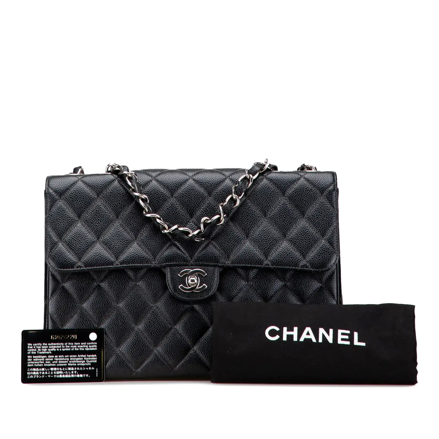 Chanel Jumbo Classic Caviar Single Flap