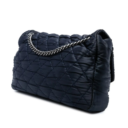 Chanel Extra Large CC Quilted Satin Single Flap