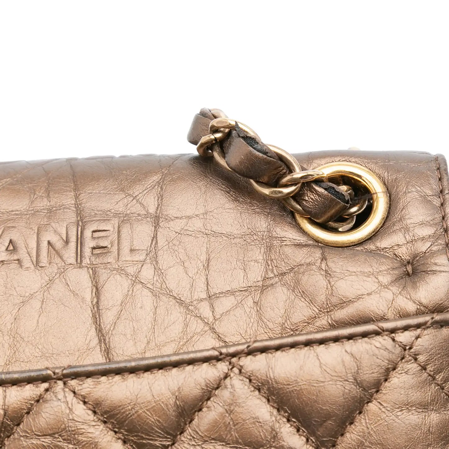 Chanel Paris Dallas Metallic Calfskin Embossed Logo Flap