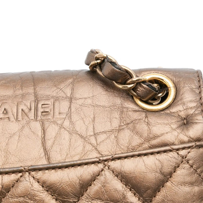 Chanel Paris Dallas Metallic Calfskin Embossed Logo Flap