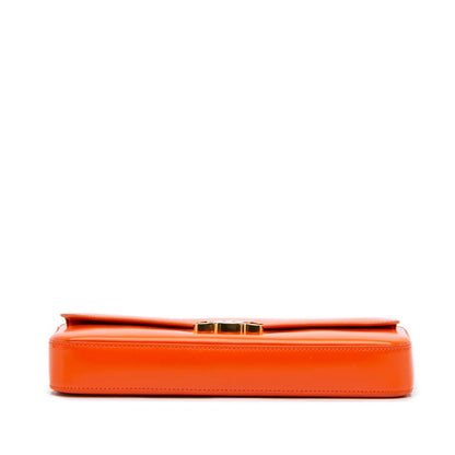 Celine Smooth Calfskin Triomphe Chain Shoulder Bag