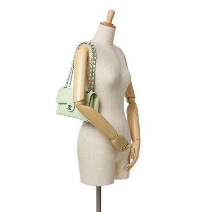 Chanel Small Classic Chevron Lambskin Double Flap