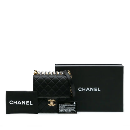 Chanel Small Lambskin Chic Pearls Flap