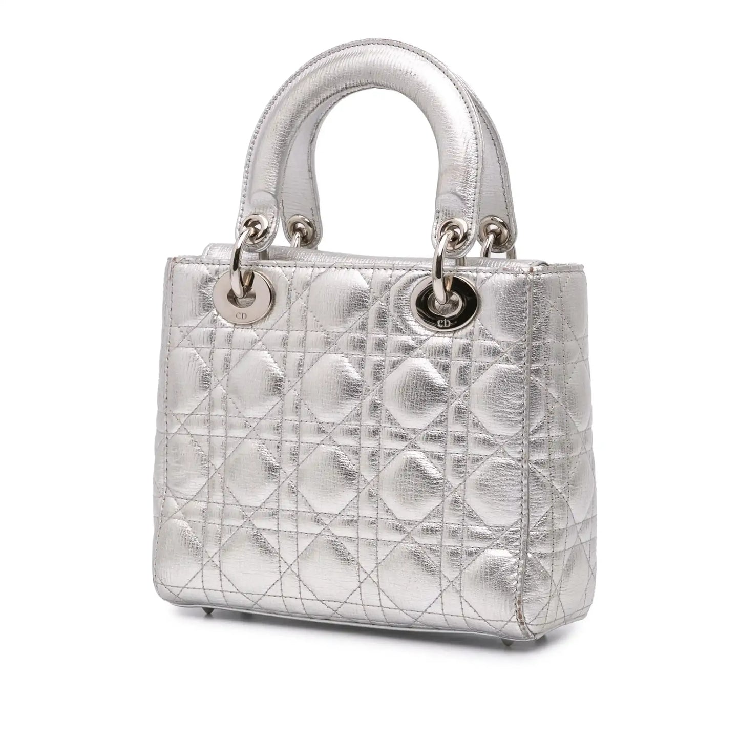 Dior Small Metallic Grained Calfskin Cannage My ABCDior Lady Dior