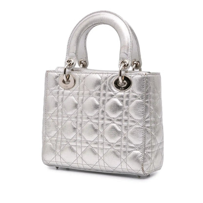 Dior Small Metallic Grained Calfskin Cannage My ABCDior Lady Dior