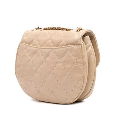 Chanel Small Aged Calfskin Bubble CC Flap