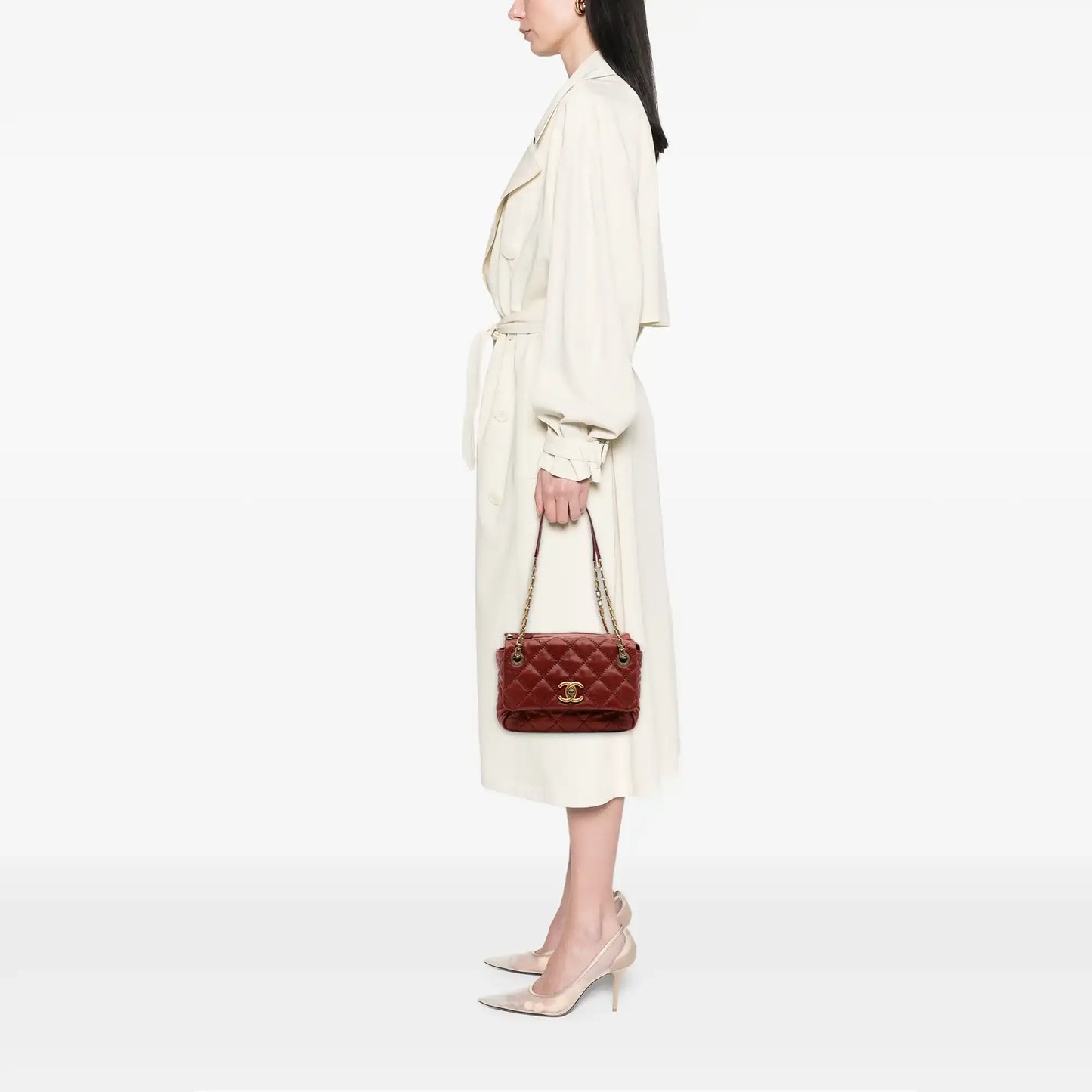 Chanel CC Quilted Calfskin Ultimate Stitch Retro Chain Flap