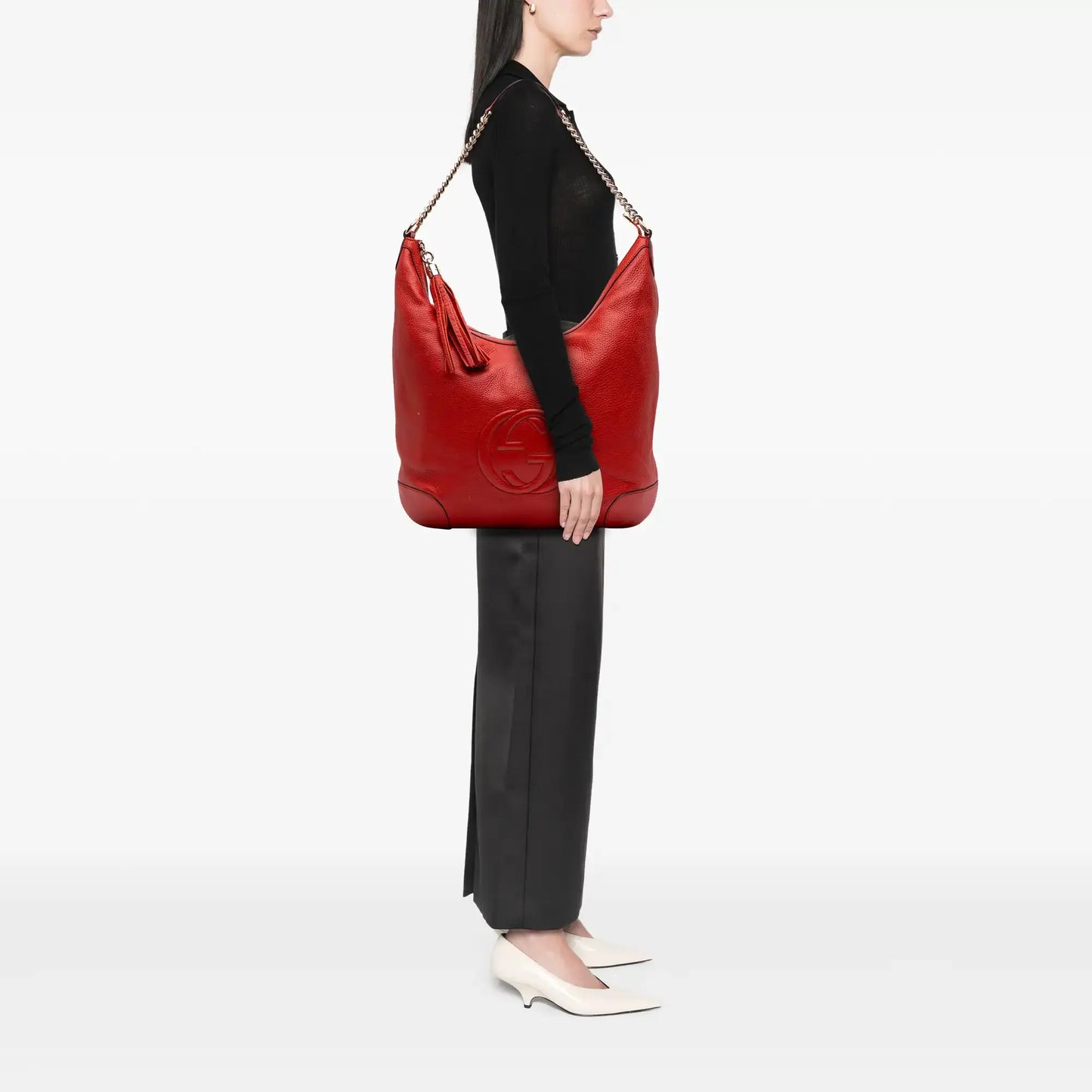 Gucci Medium Leather Soho Shoulder Bag