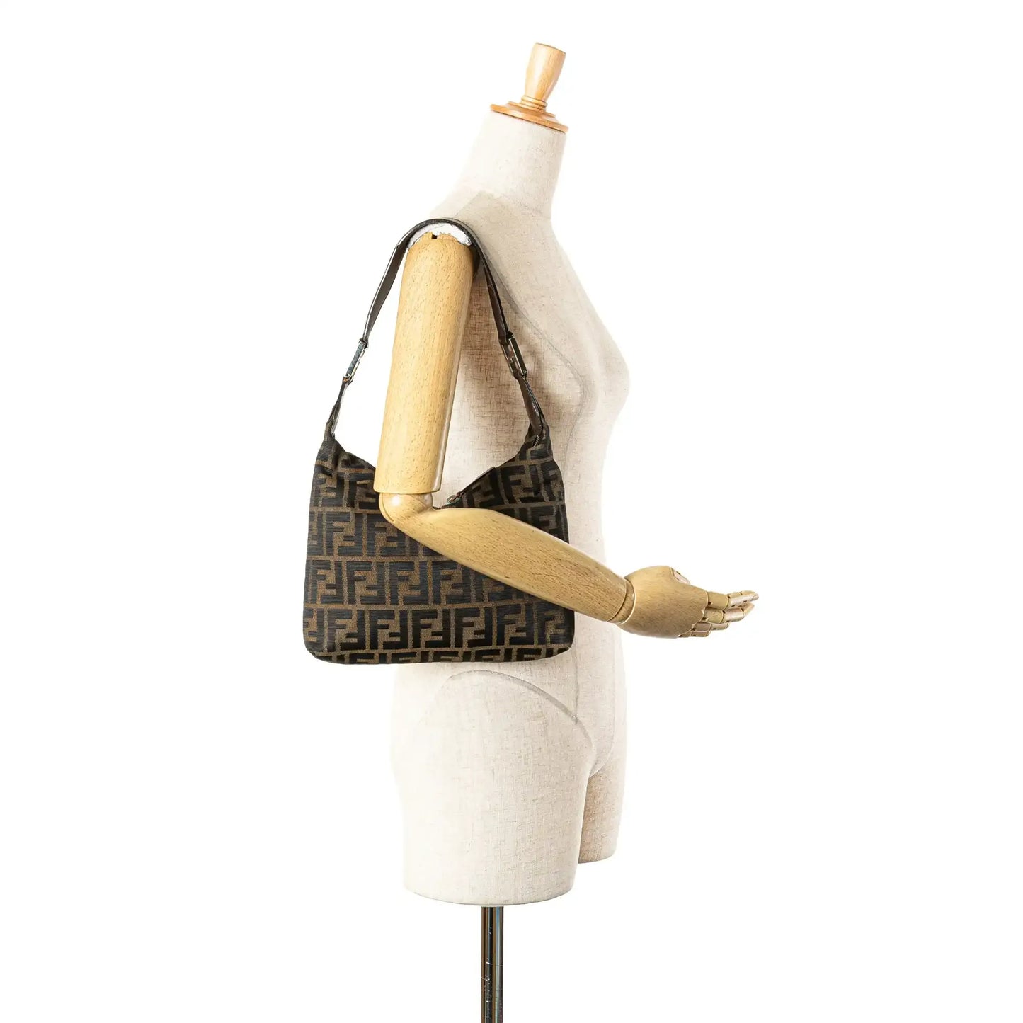 Fendi Zucca Canvas Shoulder Bag