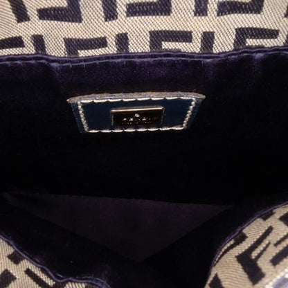 Fendi Zucchino Canvas Shoulder Bag