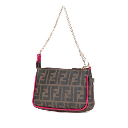 Fendi Zucca Spalmati Chain Pochette