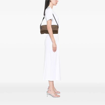 Fendi Canvas Flap Shoulder Bag