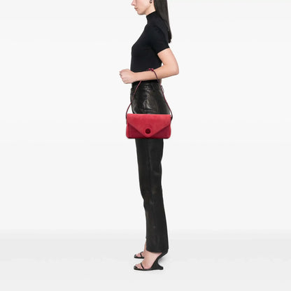 Loewe Suede and Leather Shoulder Bag