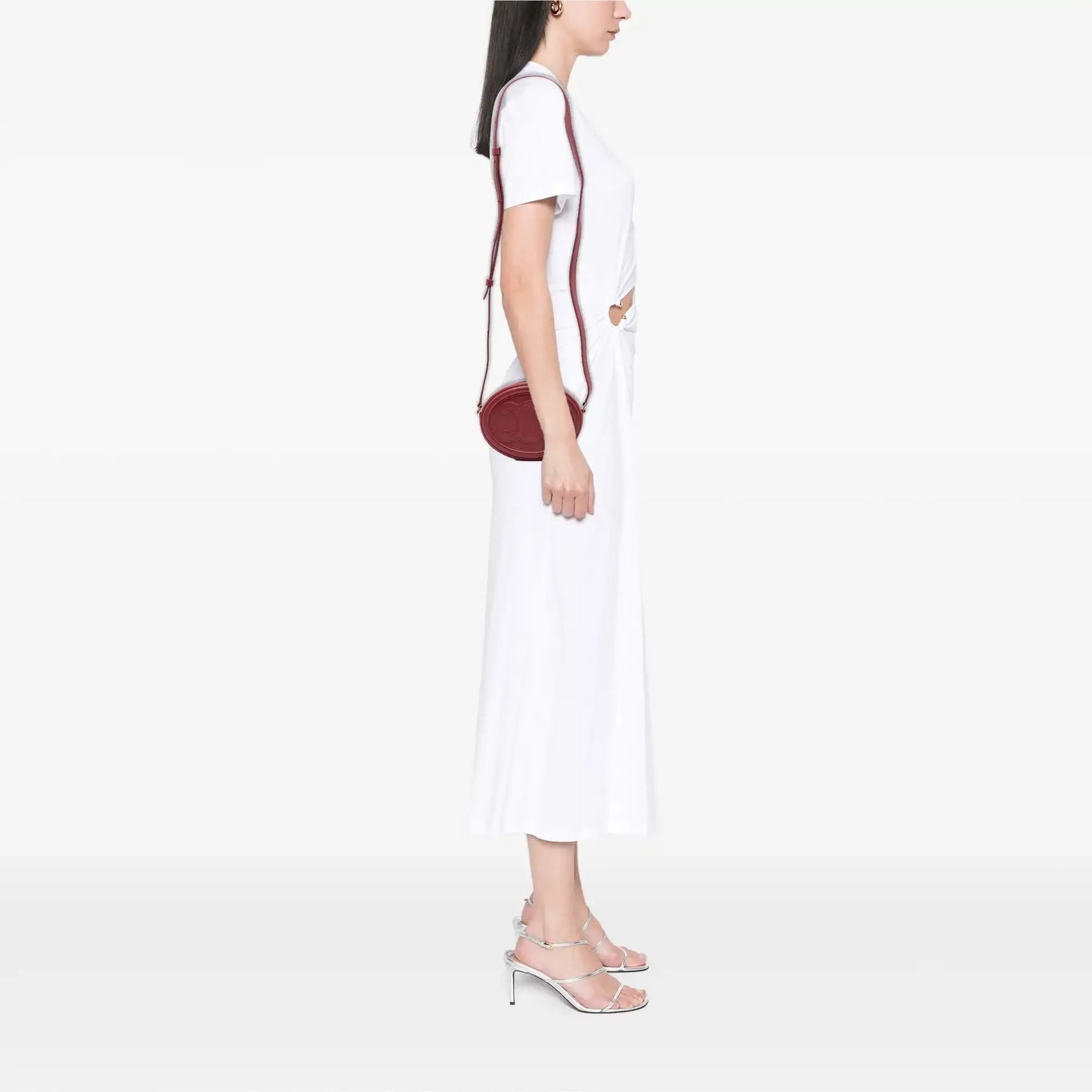 Celine Small Calfskin Cuir Triomphe Oval Crossbody