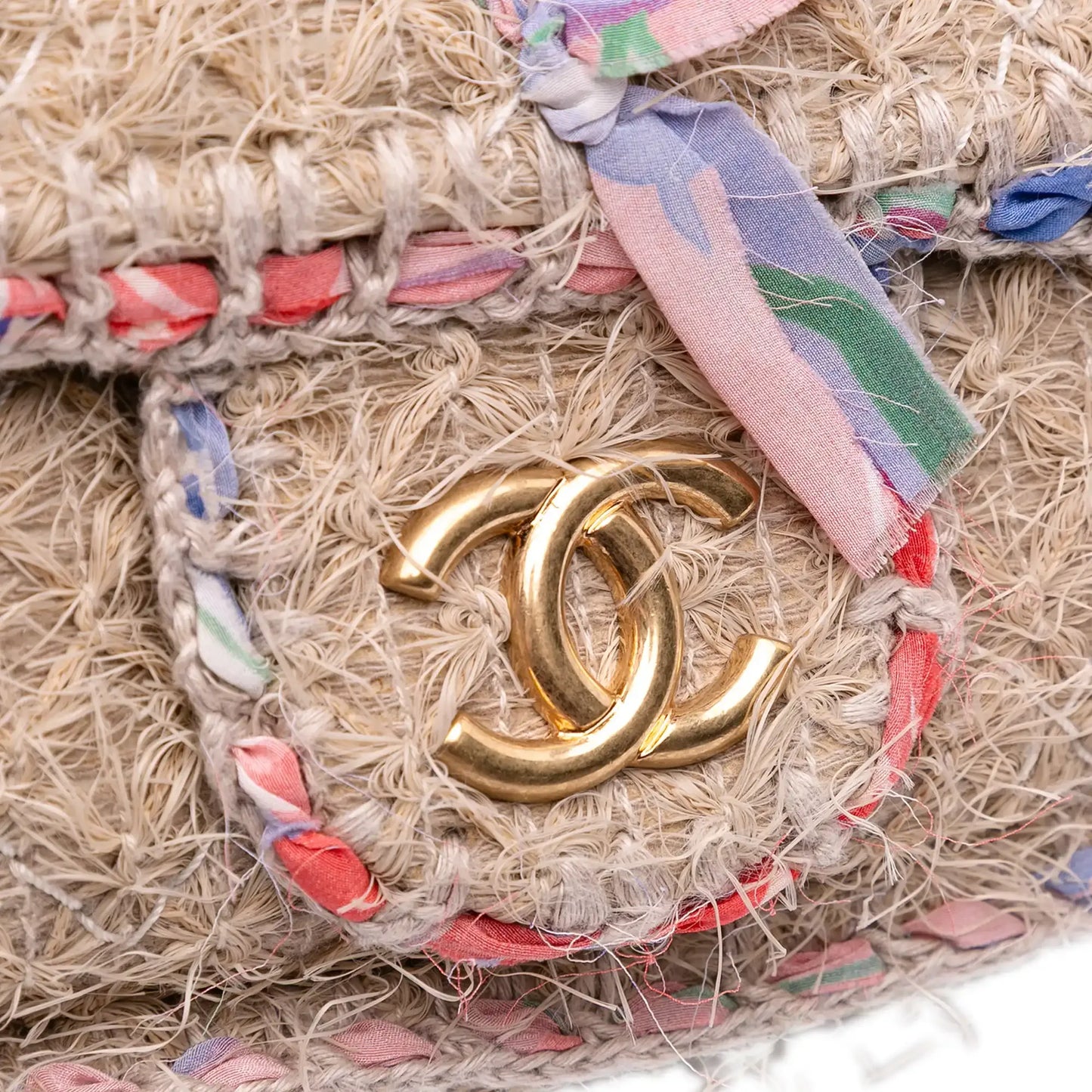 Chanel CC Straw Country Flap