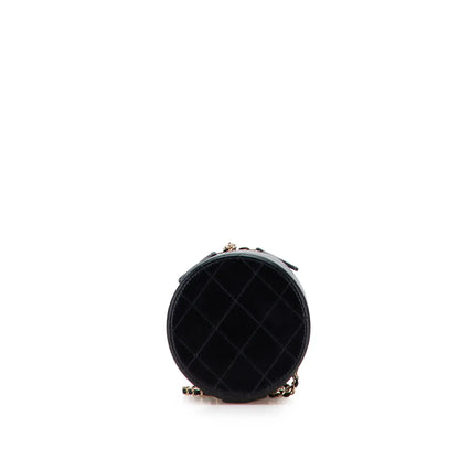 Chanel Quilted Lambskin Chain and Charm Vanity Case