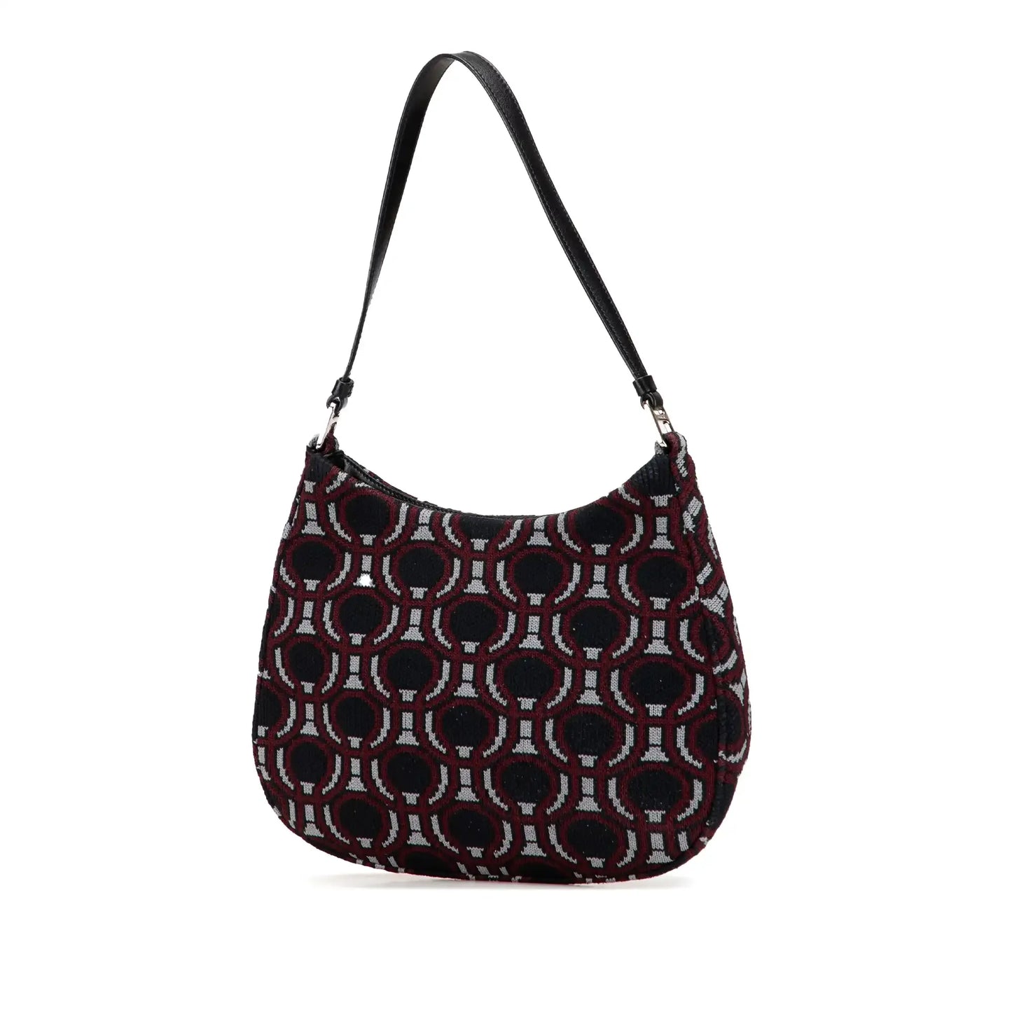 Prada Jacquard Knit Cleo Shoulder Bag