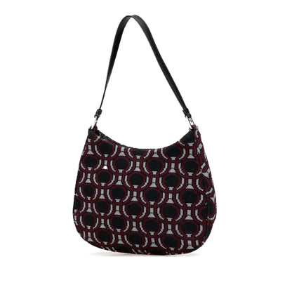 Prada Jacquard Knit Cleo Shoulder Bag