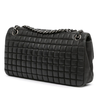 Chanel Chocolate Bar Iridescent Calfskin Bubble Flap