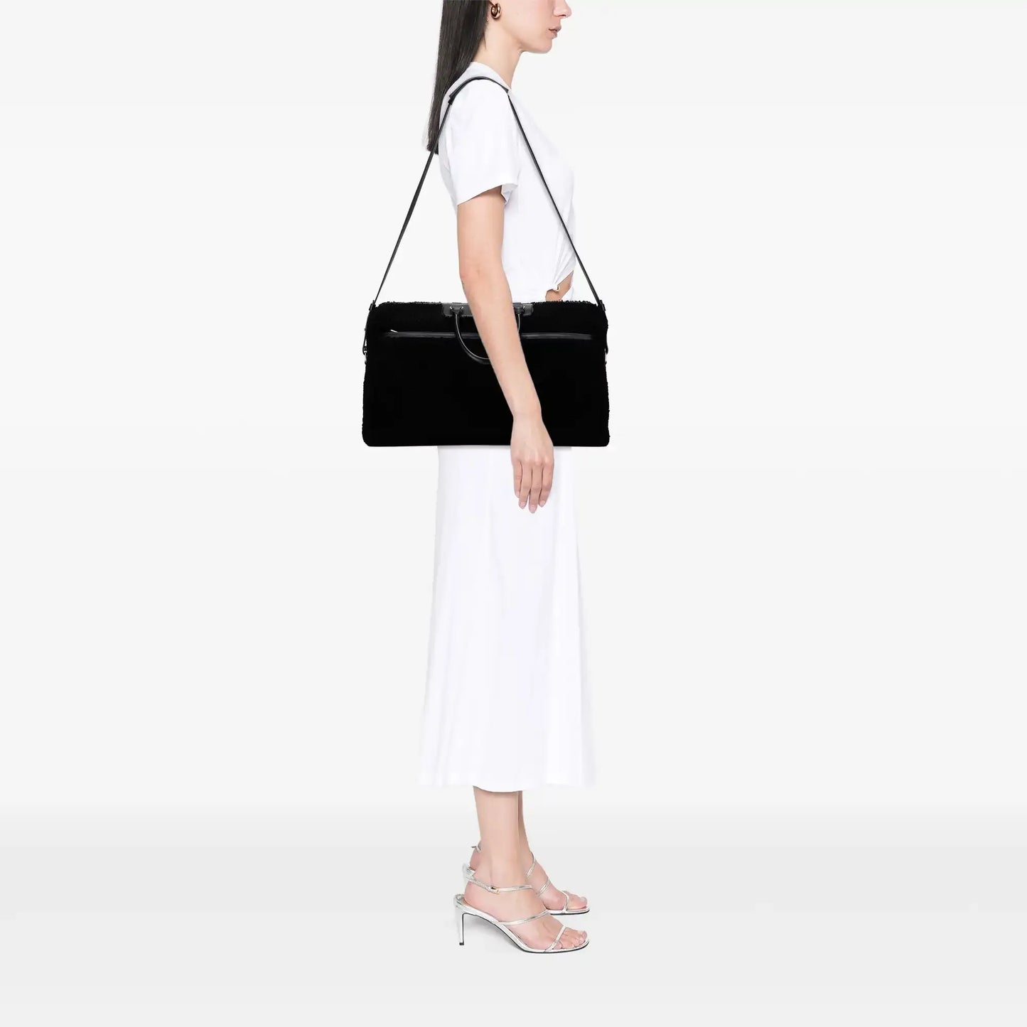 Saint Laurent Shearling Travel Bag