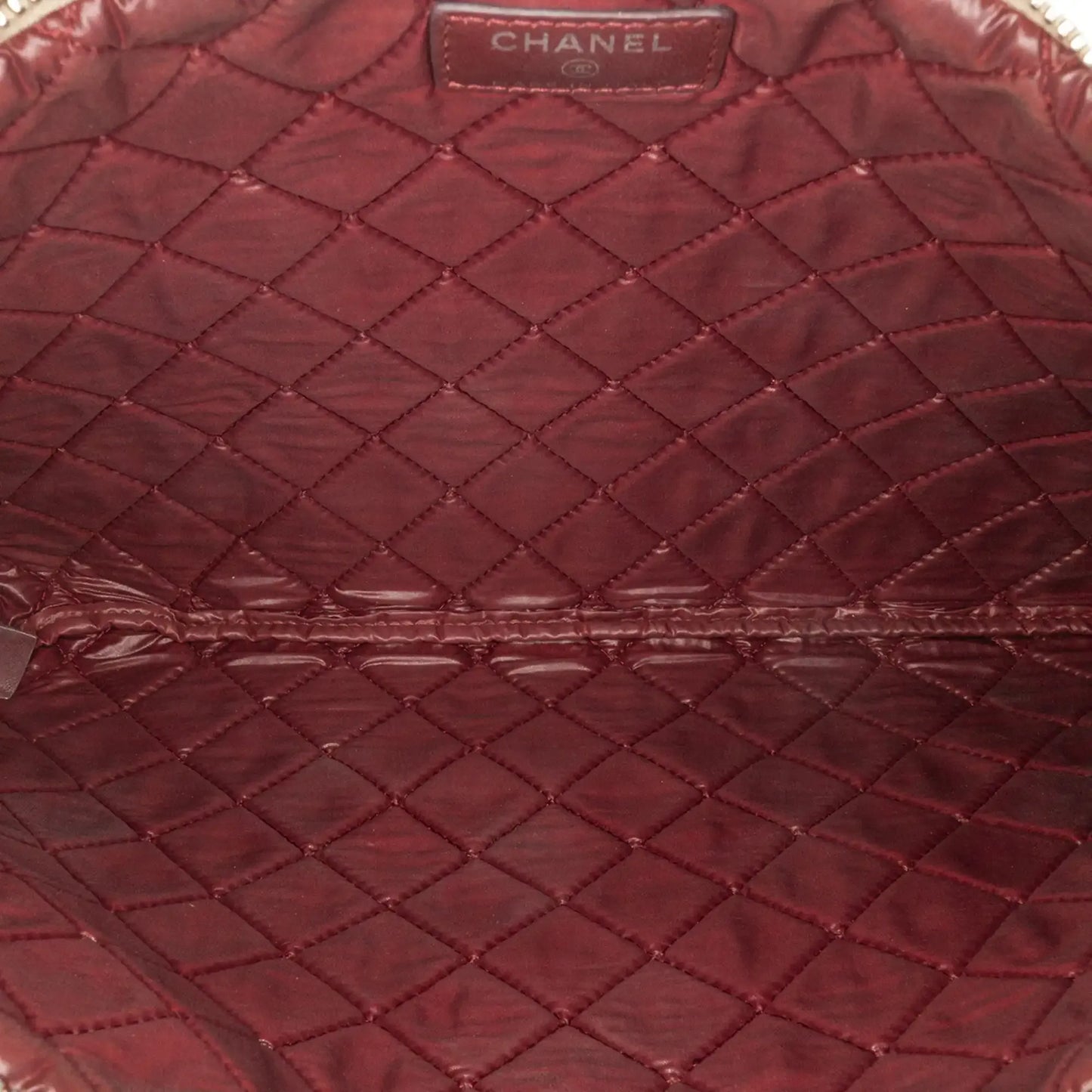 Chanel Large Lambskin Colorblock Patchwork O Case