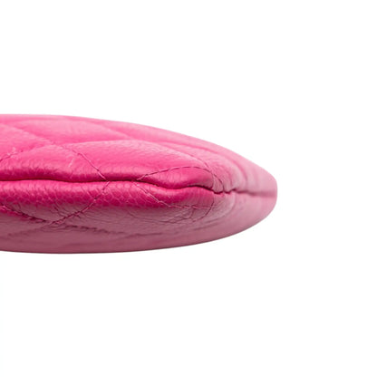 Chanel Small Quilted Caviar O Case Clutch
