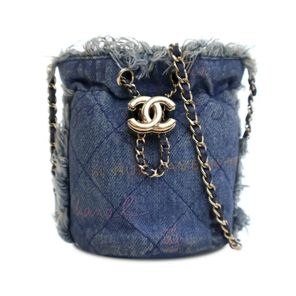 Chanel Mini Denim Mood Bucket with Chain