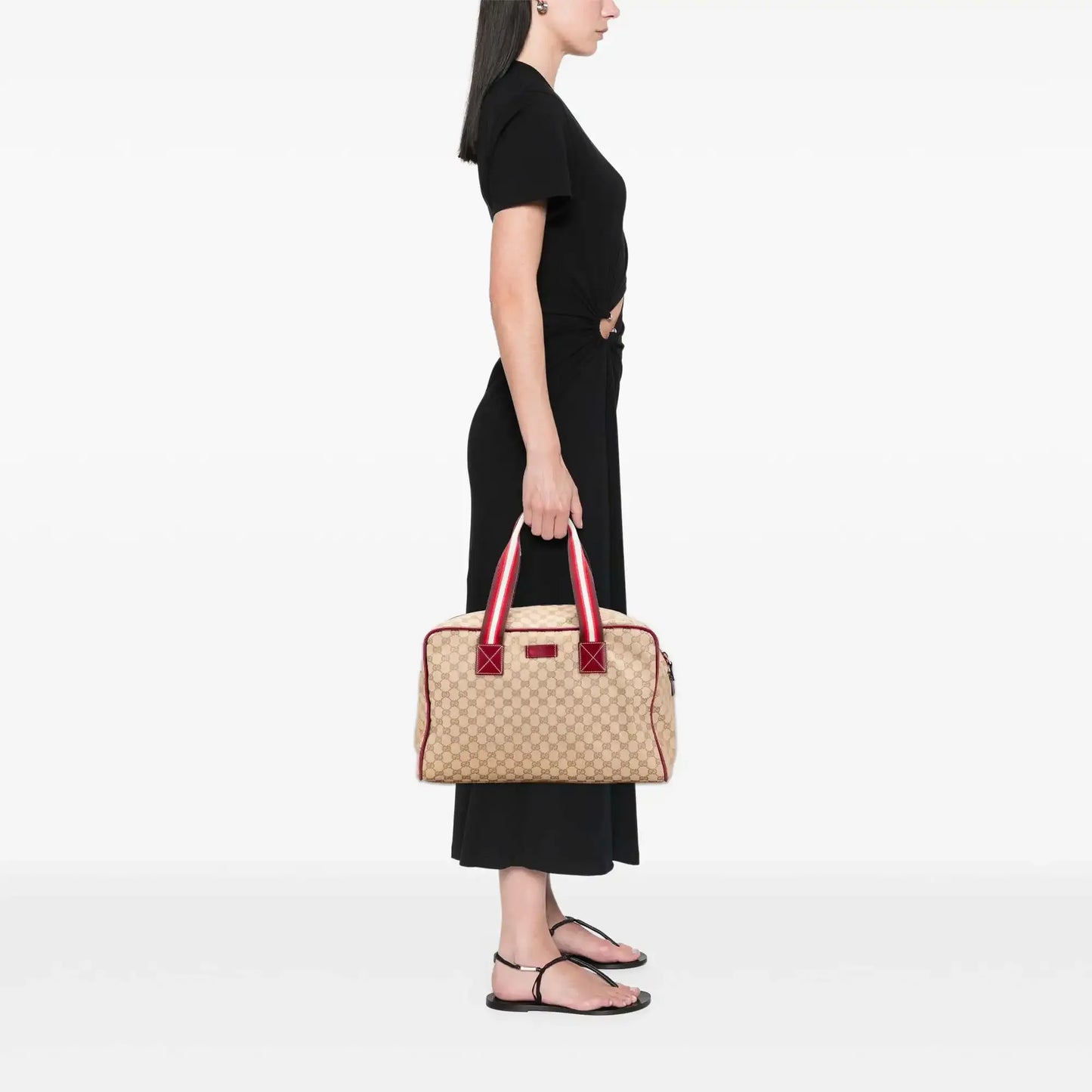 Gucci GG Canvas Web Travel Bag