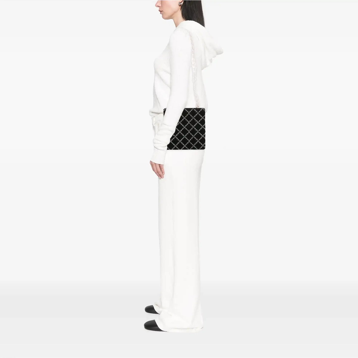 Chanel Tweed and Resin Zipped Chain Shopping Bag