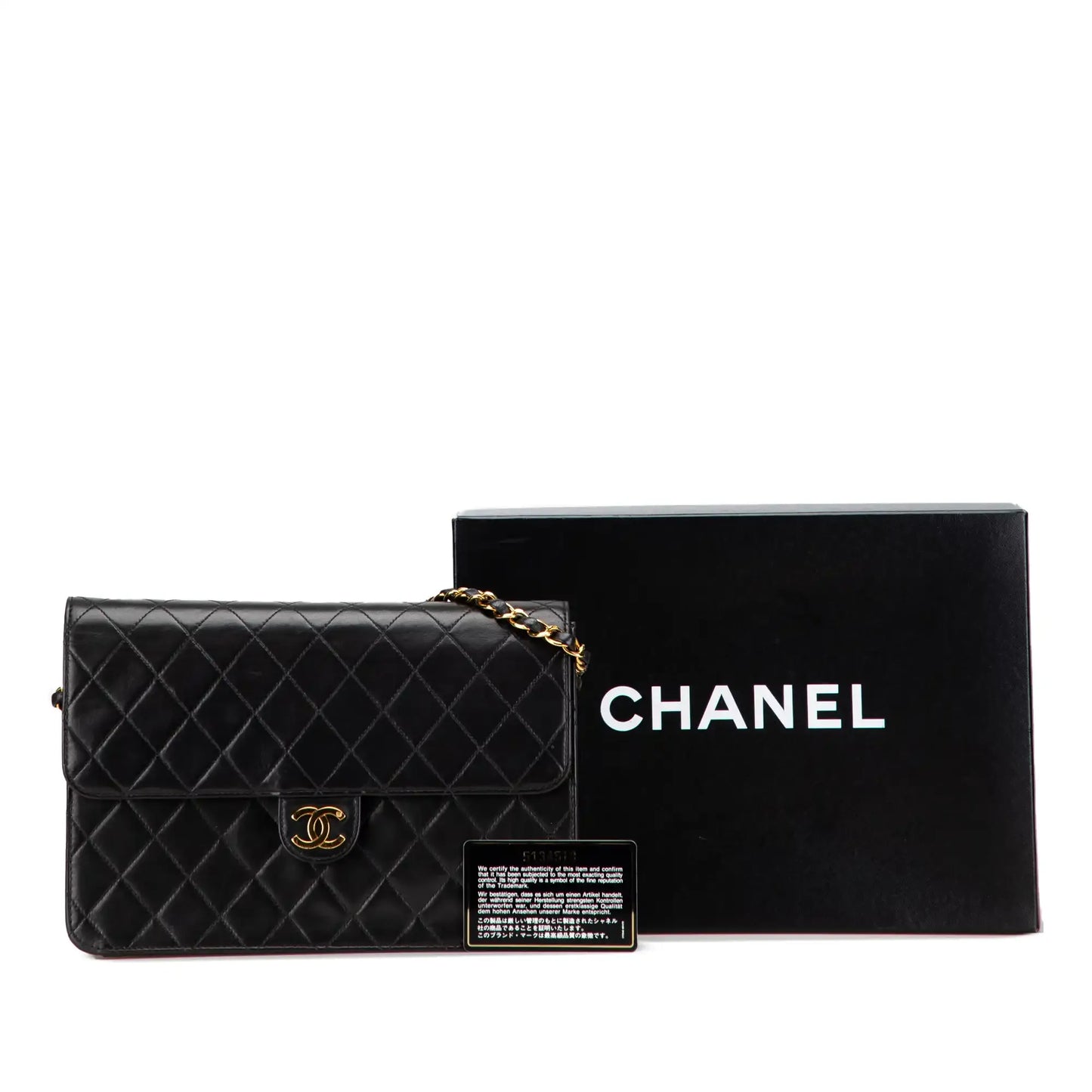 Chanel Medium CC Quilted Lambskin Single Flap