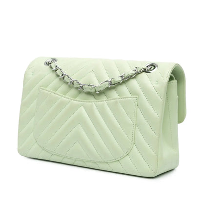 Chanel Small Classic Chevron Lambskin Double Flap