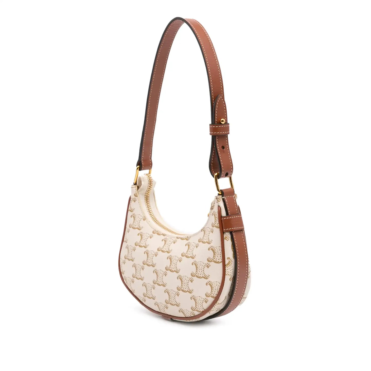 Celine Triomphe Coated Canvas Ava Shoulder Bag