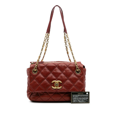Chanel CC Quilted Calfskin Ultimate Stitch Retro Chain Flap