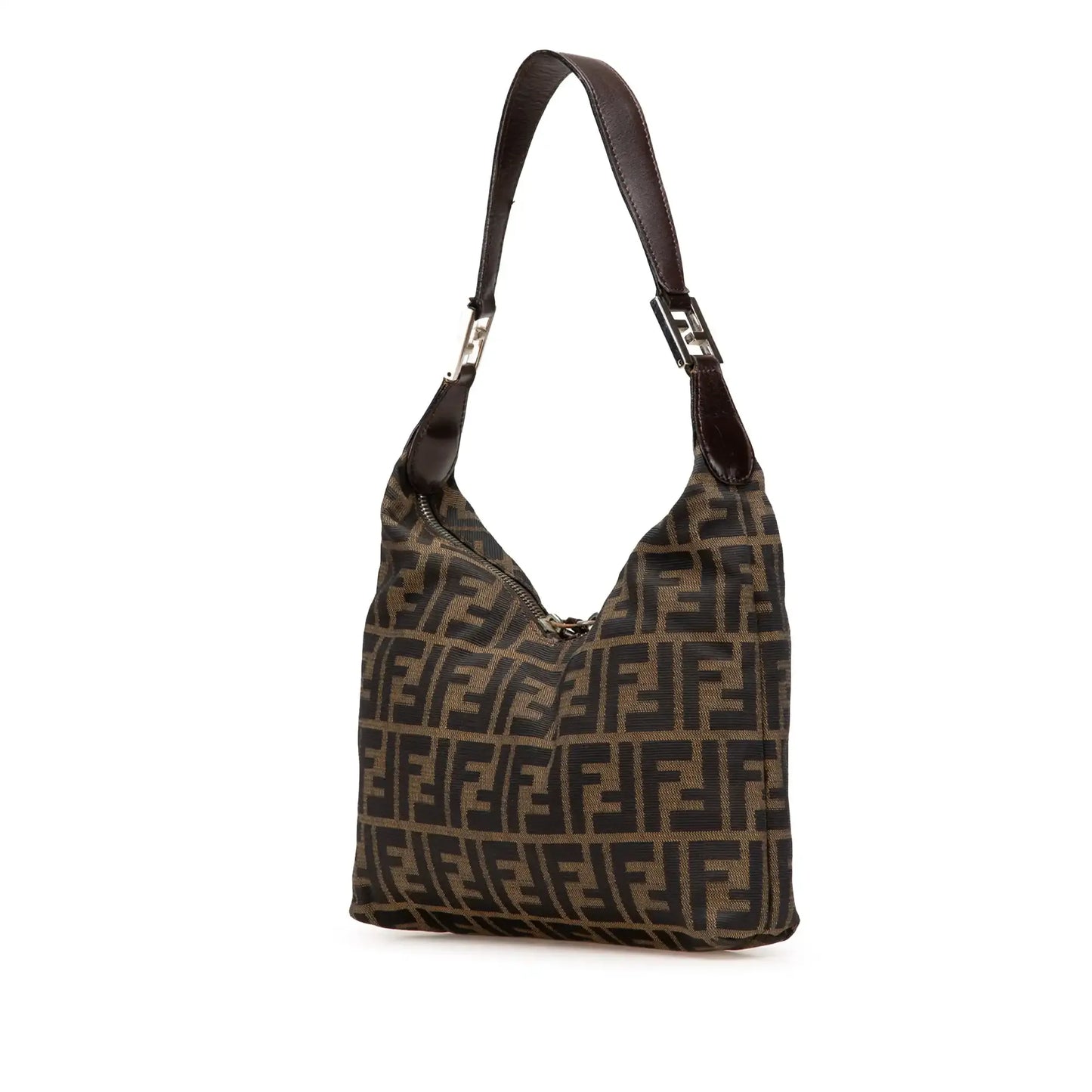 Fendi Zucca Canvas Shoulder Bag